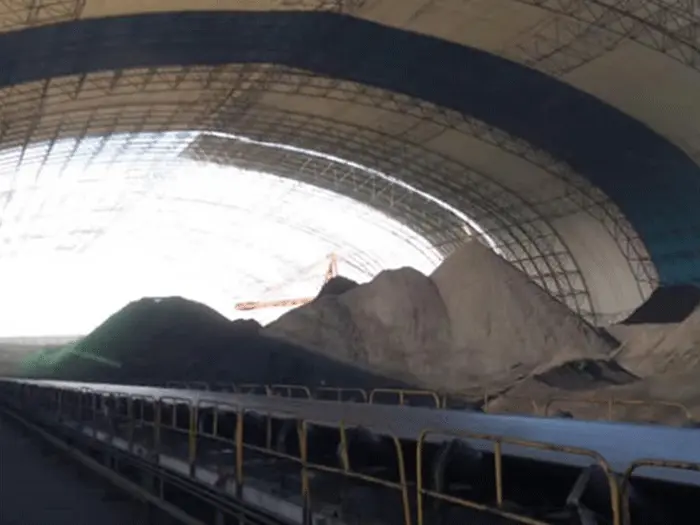 雅安煤棚料仓网架